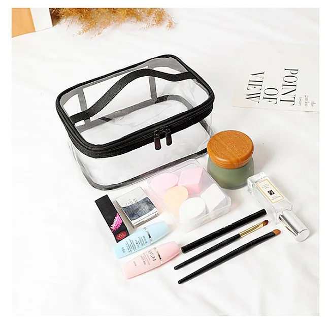 great gift for women and girls small makeup bag with earring rings and necklace holder, Black white browm coffee
great gift for women and girls small makeup bag with earring rings and necklace holder, Black white browm coffee