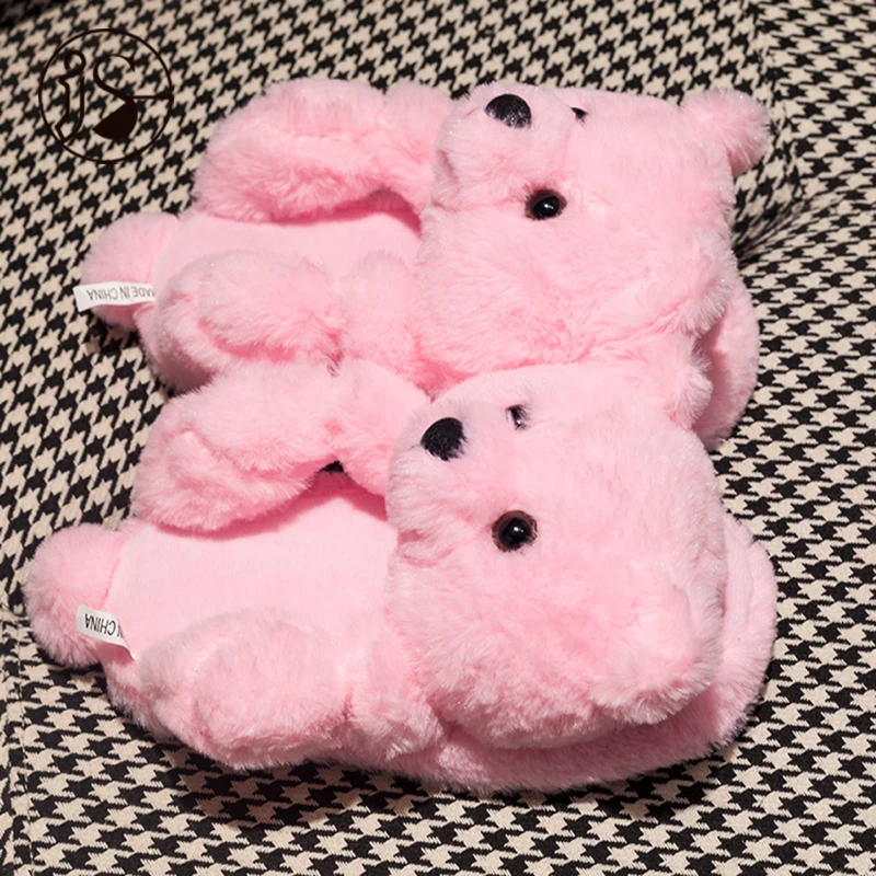 Open toe teddy bear slippers with flat Whole sale lovely teddy bear slides Hot selling popular teddy bear slippers House slides, Picture
Open toe teddy bear slippers with flat Whole sale lovely teddy bear slides Hot selling popular teddy bear slippers House slides, Picture