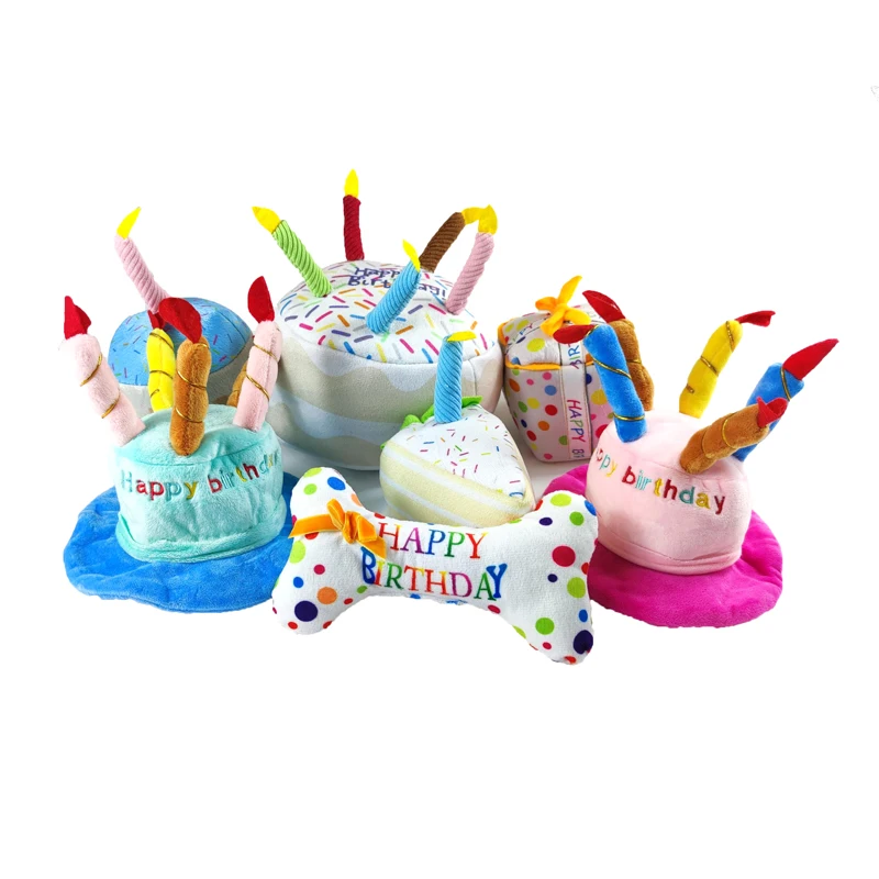 Dog Squeaky Toys Happy Birthday Cake Presents Toys For Dogs Durable High Quality Dog Plush Toys, As pictures
Dog Squeaky Toys Happy Birthday Cake Presents Toys For Dogs Durable High Quality Dog Plush Toys, As pictures