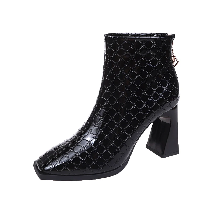 Stylish Designs High Heels Shoes Women Pointed Toe Zipper PU Leather Ankle Boots, Picture
Stylish Designs High Heels Shoes Women Pointed Toe Zipper PU Leather Ankle Boots, Picture
