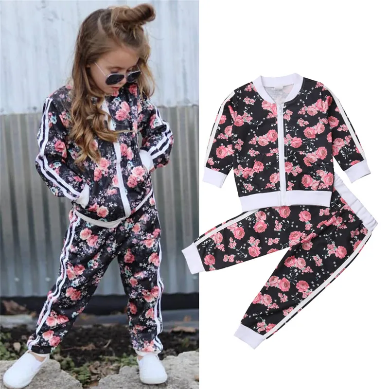 3-7 Years Kids Baby Girl Clothes Set Floral Print Long Sleeve Sweatshirt Long Pants Outfits Toddler Autumn Tracksuit Clothing
3-7 Years Kids Baby Girl Clothes Set Floral Print Long Sleeve Sweatshirt Long Pants Outfits Toddler Autumn Tracksuit Clothing