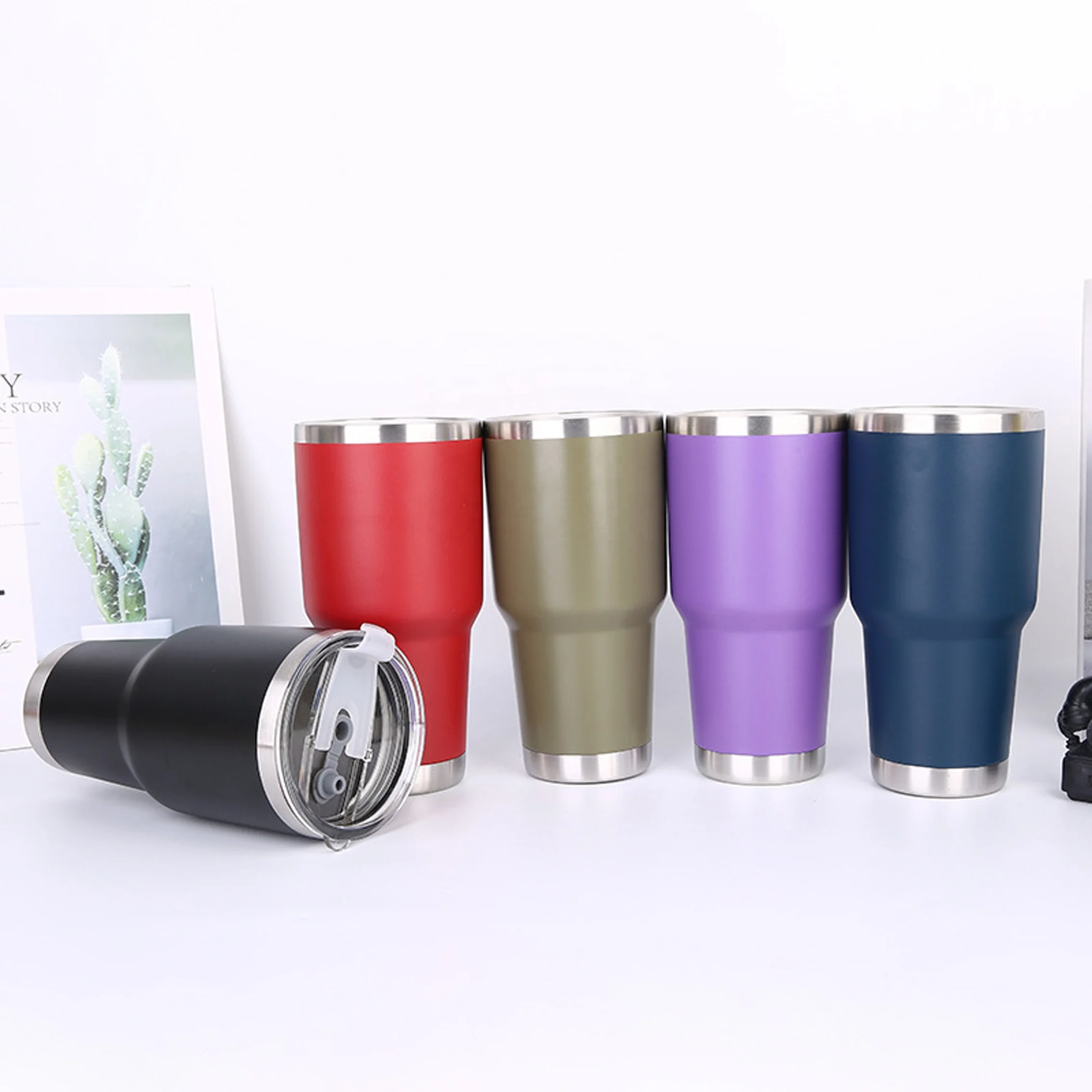 2021 Hot Sale Insulated Stainless Steel Tumbler Double Wall 30Oz Insulated Cup Double Wall Tumbler With Straw And Lids, Red black pink white blue green yellow or custom color
2021 Hot Sale Insulated Stainless Steel Tumbler Double Wall 30Oz Insulated Cup Double Wall Tumbler With Straw And Lids, Red black pink white blue green yellow or custom color