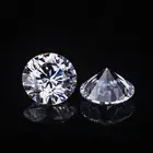 0.6ct diameter 5.5mm H color moissanite loose stone lab made diamond