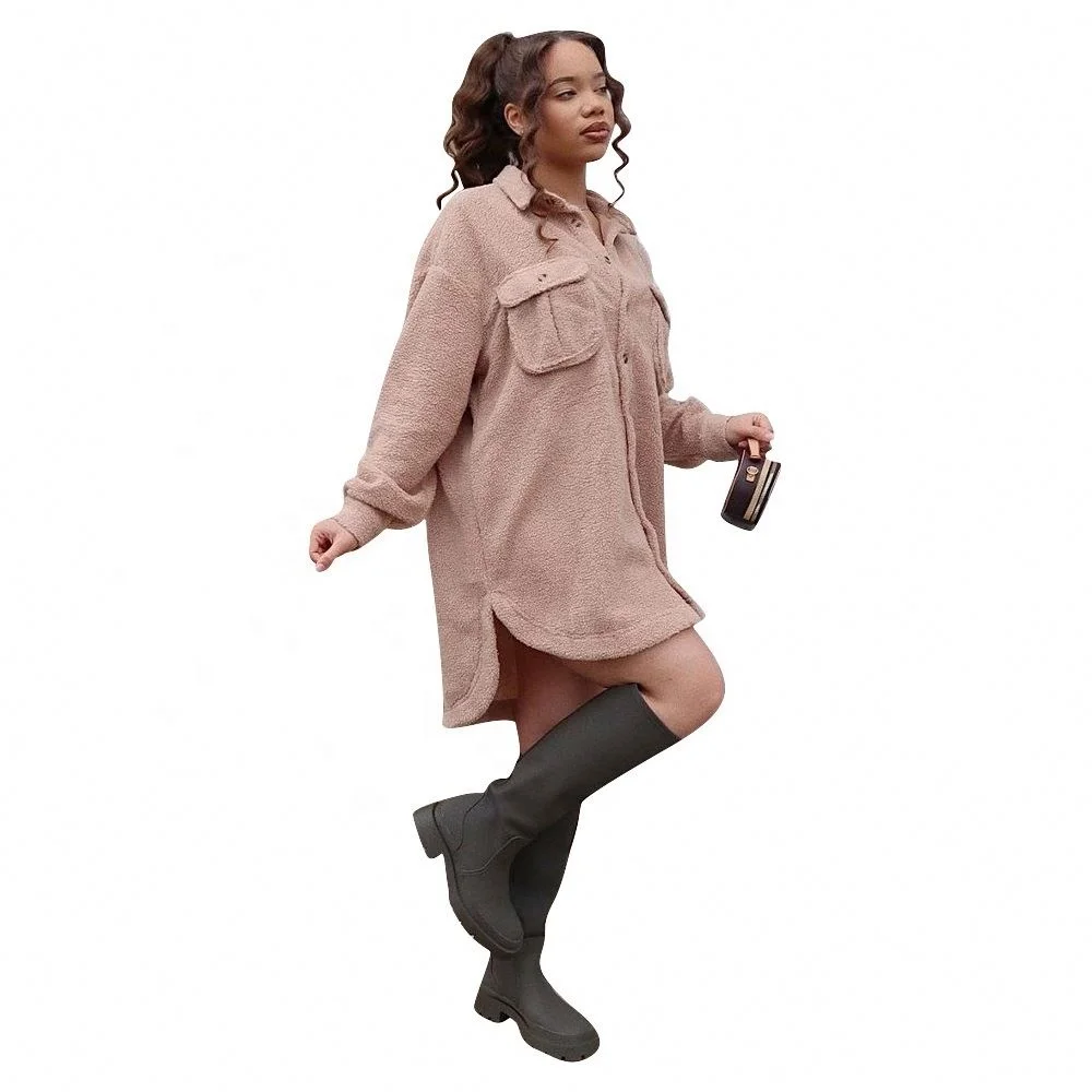 ME1070 fall winter ladies dresses long sleeve casual fashion solid color lamb wool dress thick women girls dress
ME1070 fall winter ladies dresses long sleeve casual fashion solid color lamb wool dress thick women girls dress