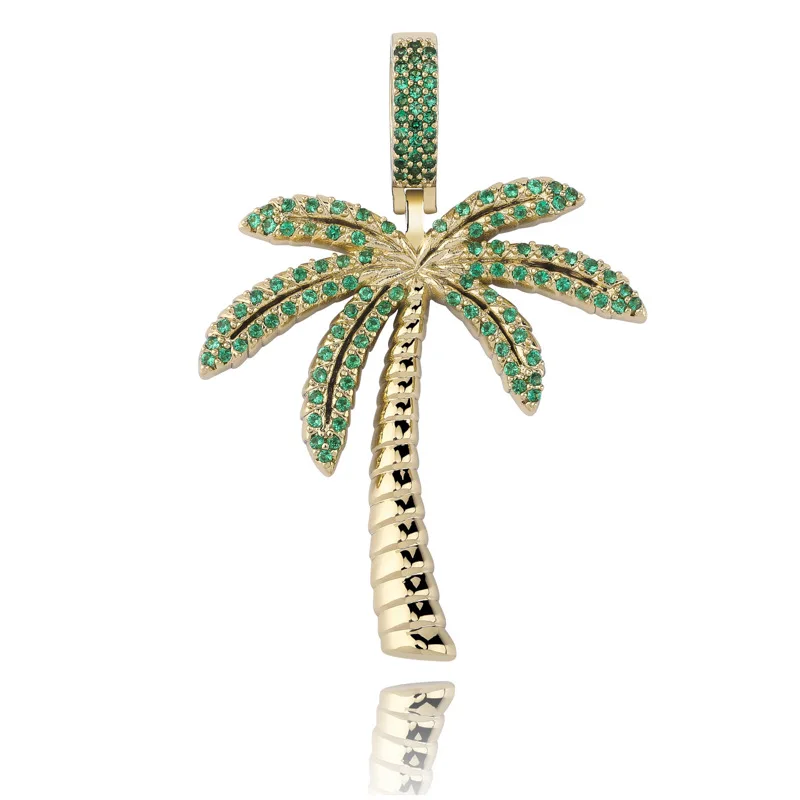 Hip-hop Jewelry Micro Inset Colorful Zircon Coconut Tree Solid Pendant Charm Accessories
Hip-hop Jewelry Micro Inset Colorful Zircon Coconut Tree Solid Pendant Charm Accessories