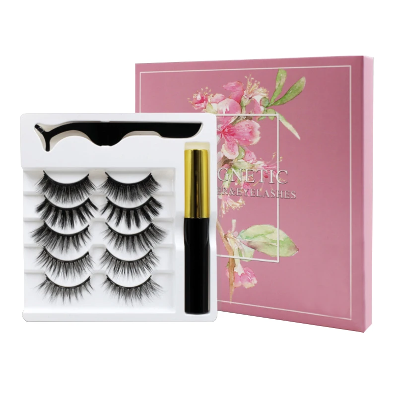 korean natural curl 5 pair synthetic fiber magnetic eyelash for eye beauty, Natural black
korean natural curl 5 pair synthetic fiber magnetic eyelash for eye beauty, Natural black