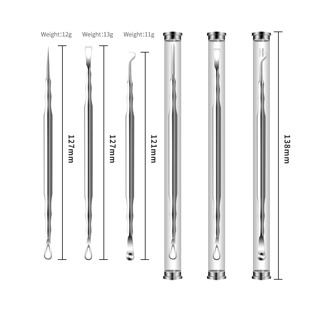 HONG STARS Surface Heat Treatment Double Head Stainless Steel Acne Needle Blackhead Needle Acne Beauty Tool
HONG STARS Surface Heat Treatment Double Head Stainless Steel Acne Needle Blackhead Needle Acne Beauty Tool