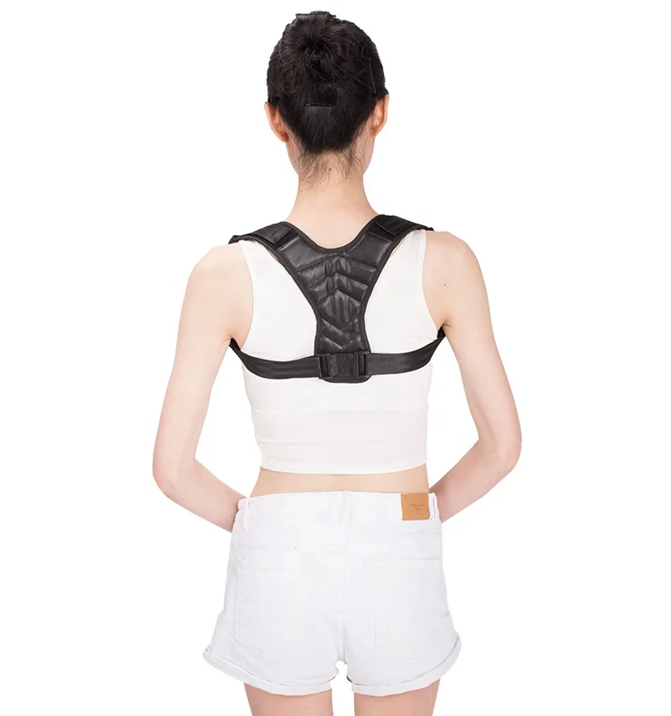 High elastic straps both shoulder and upper back support unisex underwear posture correction belt, Black
High elastic straps both shoulder and upper back support unisex underwear posture correction belt, Black