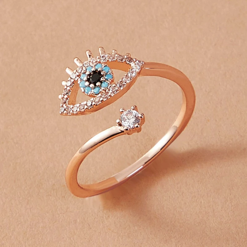 Classic Design Gold Plated Zirconia Eye Ring Open Adjustable Blue Cz Crystal Eye Finger Ring, As pictures
Classic Design Gold Plated Zirconia Eye Ring Open Adjustable Blue Cz Crystal Eye Finger Ring, As pictures