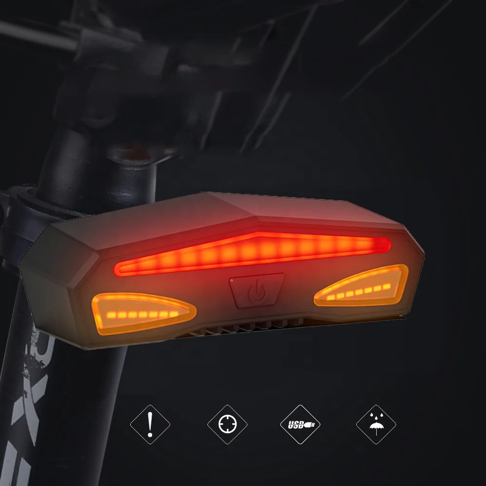 Voiture Waterproof LED lights Bicycle accessories Wireless Remote turn signal light Bike Smart Light, Black
Voiture Waterproof LED lights Bicycle accessories Wireless Remote turn signal light Bike Smart Light, Black