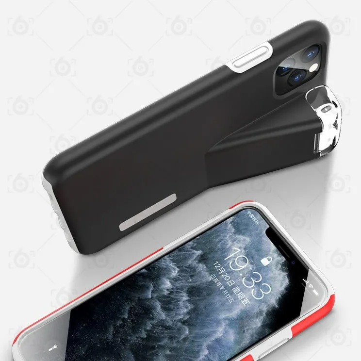 2 IN 1 iPhone Cover For iPhone Case With Airpods Charging Box For iPhone 11 Pro Max Xs Max XR X 8 7, 300mAh, 4 colors
2 IN 1 iPhone Cover For iPhone Case With Airpods Charging Box For iPhone 11 Pro Max Xs Max XR X 8 7, 300mAh, 4 colors