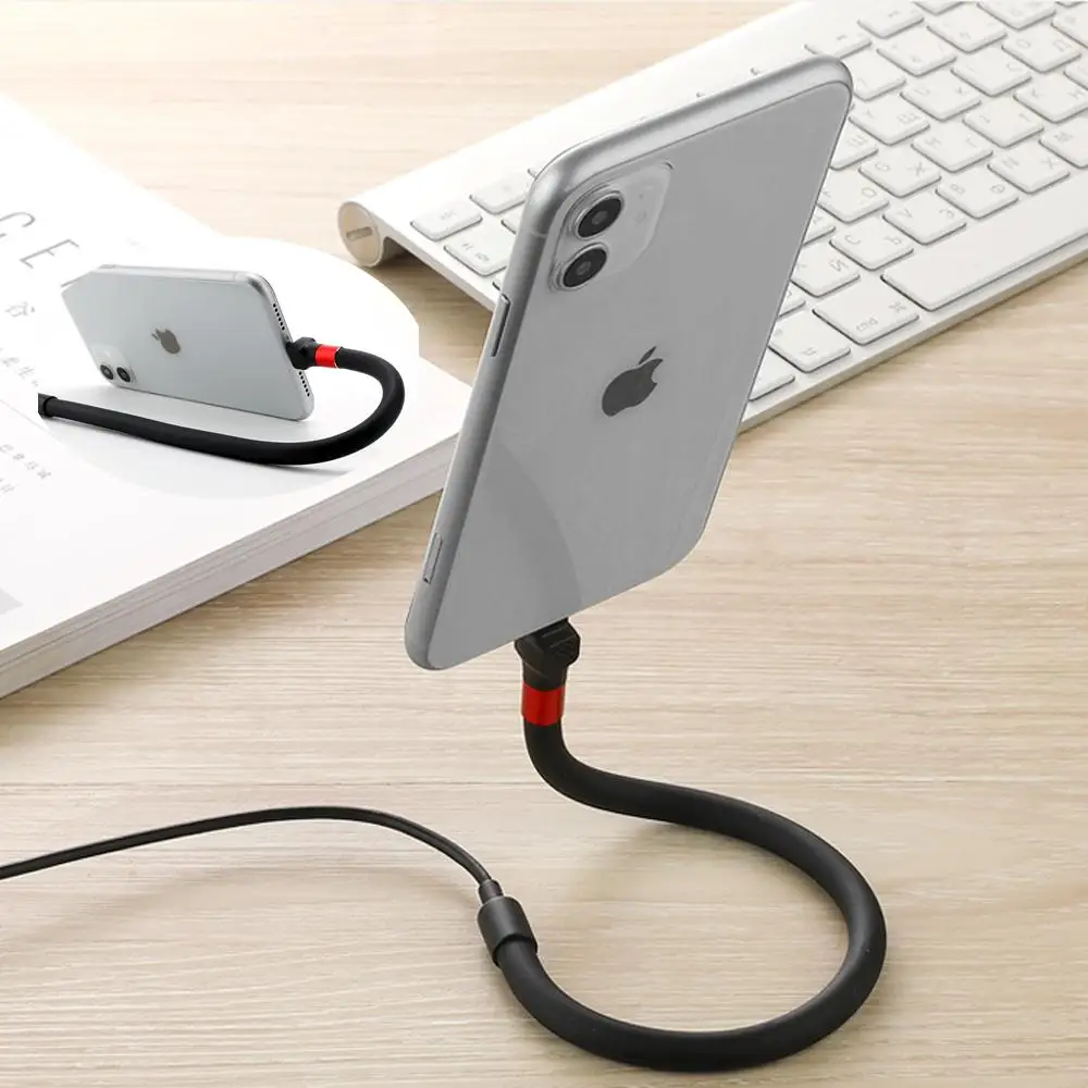 Hot New Arrival 1.2M Fast Charging Type C 2.4A Lazy Desk Phone holder Bracket Charger USB Data Cable For Ipad Iphone, Black white
Hot New Arrival 1.2M Fast Charging Type C 2.4A Lazy Desk Phone holder Bracket Charger USB Data Cable For Ipad Iphone, Black white