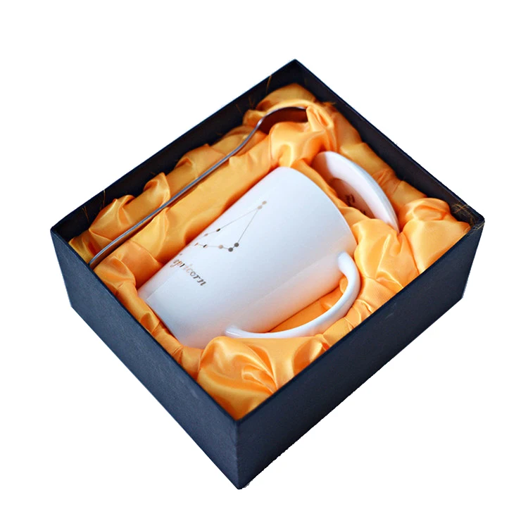 cardboard coffee mug packaging boxes square foldable box with