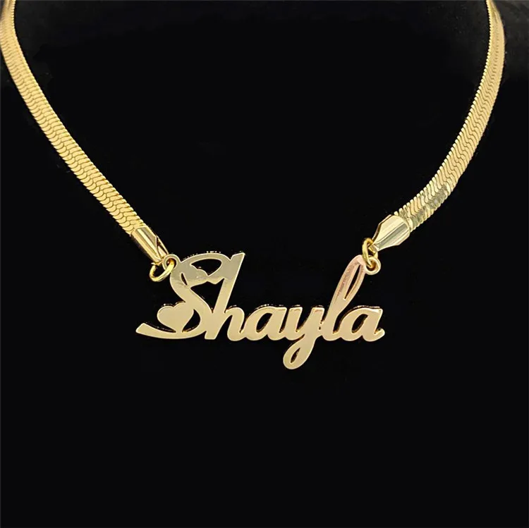 Hot Selling Wind Blade Chain Custom Necklace Custom Name Stainless Steel Name Snake Chain Necklace, As picture
Hot Selling Wind Blade Chain Custom Necklace Custom Name Stainless Steel Name Snake Chain Necklace, As picture