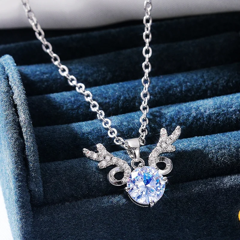 Wedding Necklace for Bridal Antler Shaped Full Zircon Bling Bling Women Pendant Necklace Good Quality Jewelry, Picture shows
Wedding Necklace for Bridal Antler Shaped Full Zircon Bling Bling Women Pendant Necklace Good Quality Jewelry, Picture shows