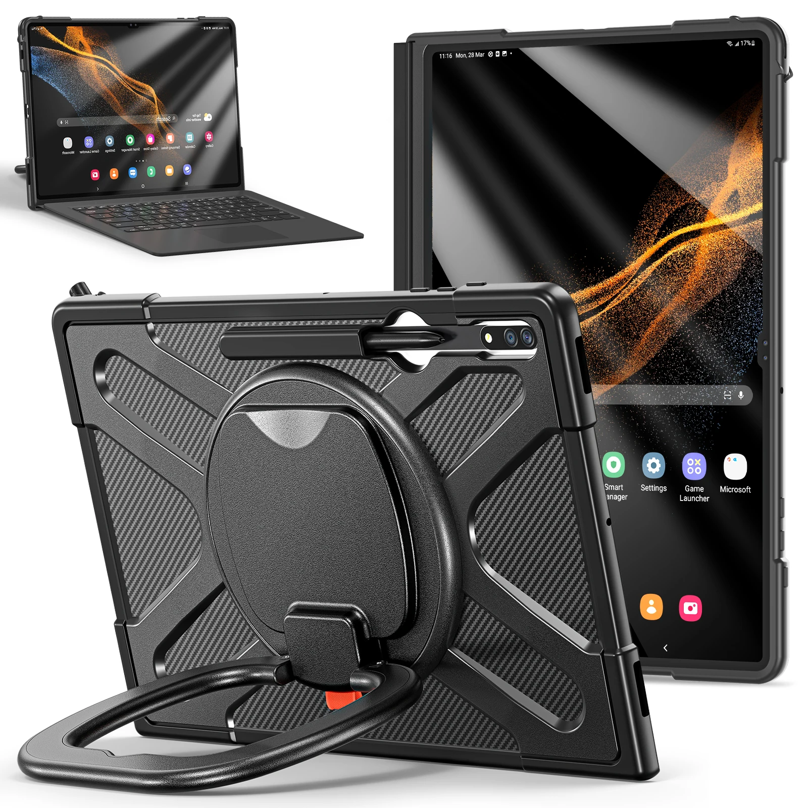 Swivel Hand Belt Kickstand Tablet Case Protective Tablet Case For Samsung S8 Ultra X900
Swivel Hand Belt Kickstand Tablet Case Protective Tablet Case For Samsung S8 Ultra X900