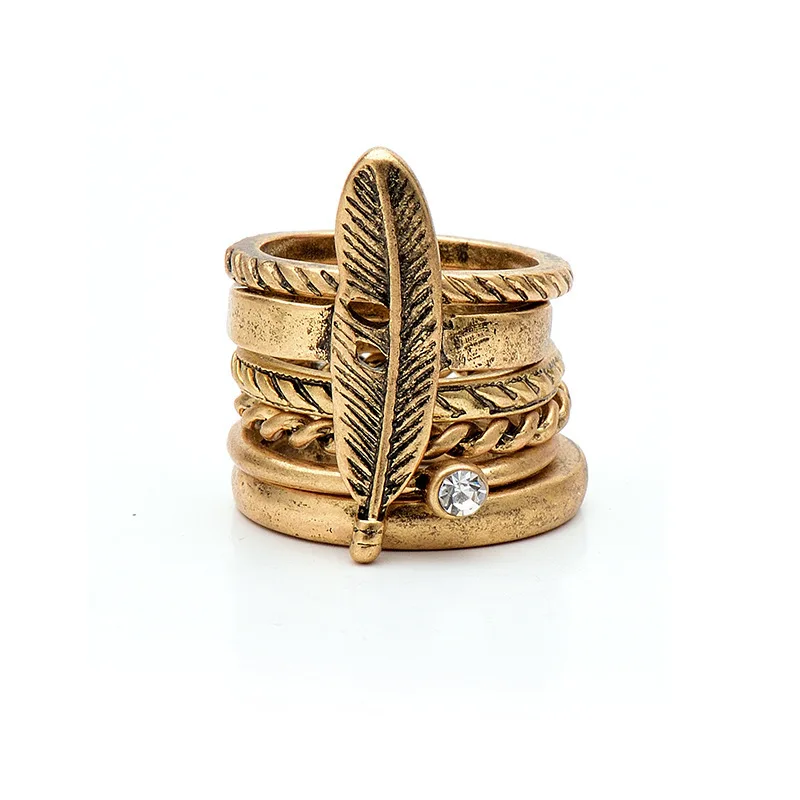 High Quality Gold Silver Plated Diamond Leaf Rings Set Boho CZ Zircon Texture Twisted Rings
High Quality Gold Silver Plated Diamond Leaf Rings Set Boho CZ Zircon Texture Twisted Rings