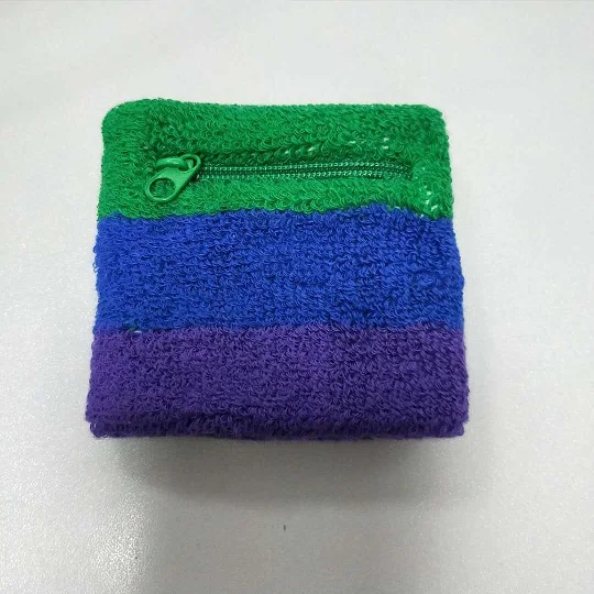 Tennis Gym Sports Wrist Sweatband Promotional Embroidery Custom Sport Terry Cloth Sweatband with Zipper Pocket, Customized color
Tennis Gym Sports Wrist Sweatband Promotional Embroidery Custom Sport Terry Cloth Sweatband with Zipper Pocket, Customized color