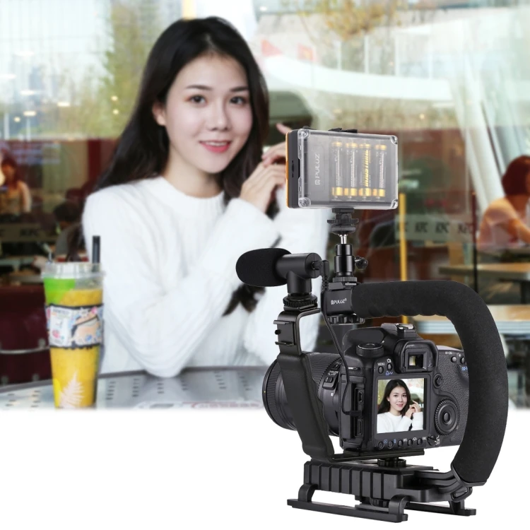 Factory U/C Shape Portable Camera Handheld DV Bracket Stabilizer+LED Studio Light+Video Shotgun Microphone
Factory U/C Shape Portable Camera Handheld DV Bracket Stabilizer+LED Studio Light+Video Shotgun Microphone