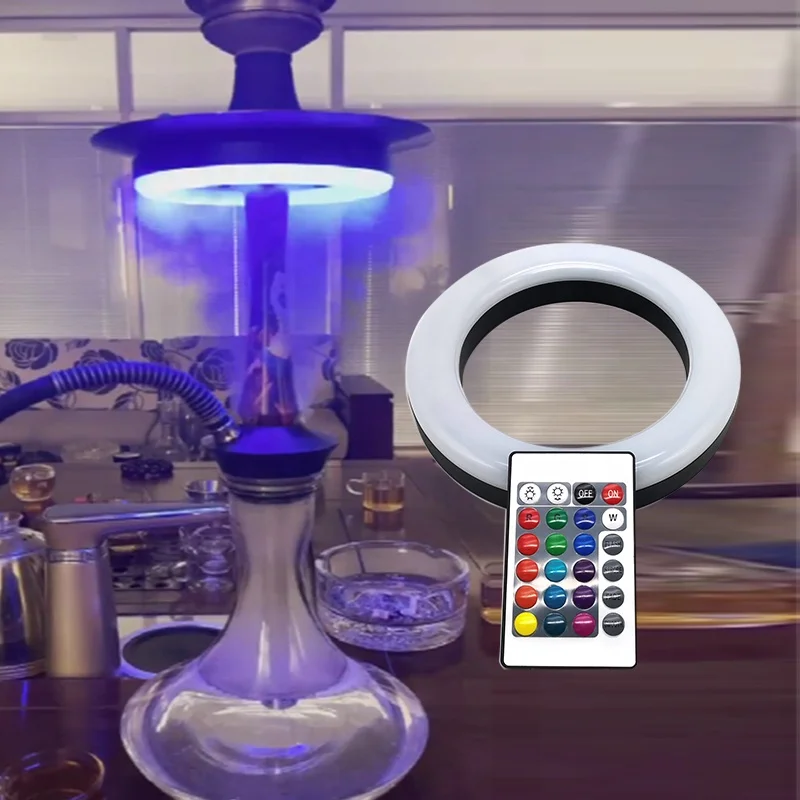 LOMINT Colorful LED Hookah Lights Show Shisha Ring Lamp Magnet Adsorption Remote Control Cachimba Smoke Accessories Rechargeable
LOMINT Colorful LED Hookah Lights Show Shisha Ring Lamp Magnet Adsorption Remote Control Cachimba Smoke Accessories Rechargeable