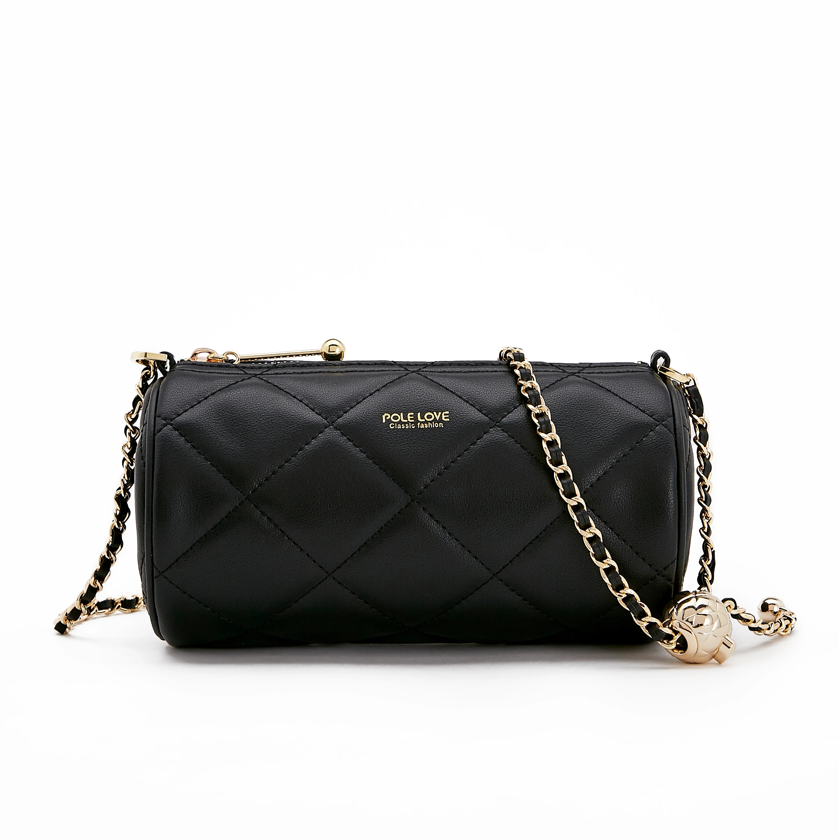 Classic diamond lattice women shoulder bags electroplating pillow bag ladies chain bags, Black
Classic diamond lattice women shoulder bags electroplating pillow bag ladies chain bags, Black