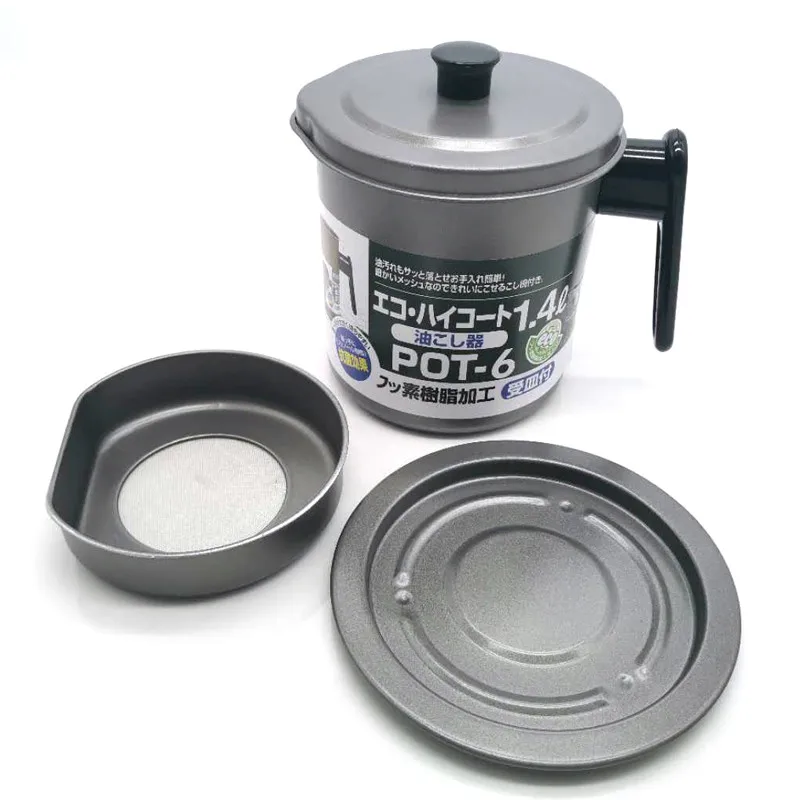 1.4L Amozon Best Selling Oil Storage Grease Keeper Grease Strainer Cooking Filter Oil Pot with Mesh and Lid
1.4L Amozon Best Selling Oil Storage Grease Keeper Grease Strainer Cooking Filter Oil Pot with Mesh and Lid