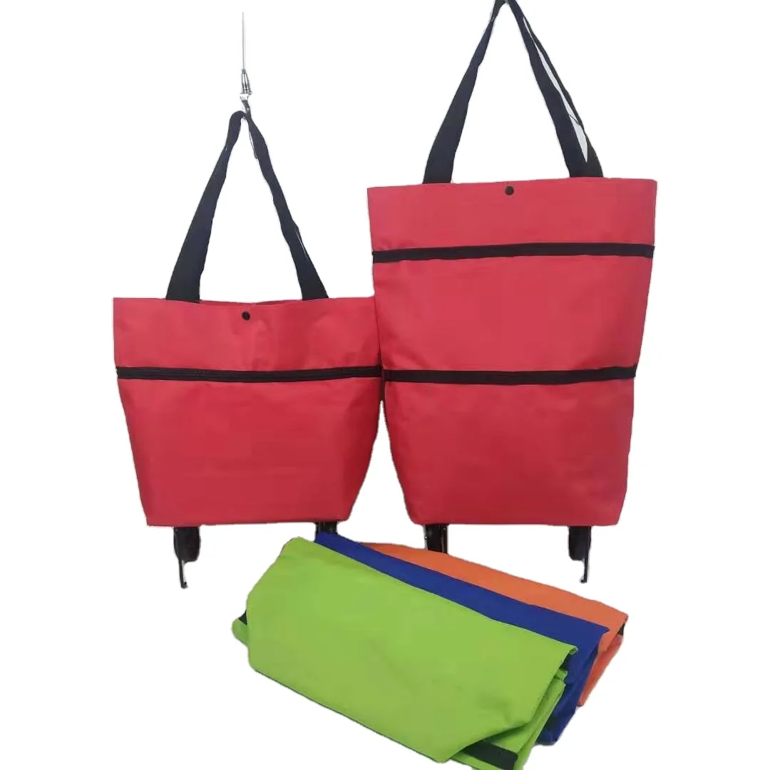 Factory Plain Zipper Foldable Supermarket Polyester Shop Folding Shopping Trolley Bag With Wheel
Factory Plain Zipper Foldable Supermarket Polyester Shop Folding Shopping Trolley Bag With Wheel