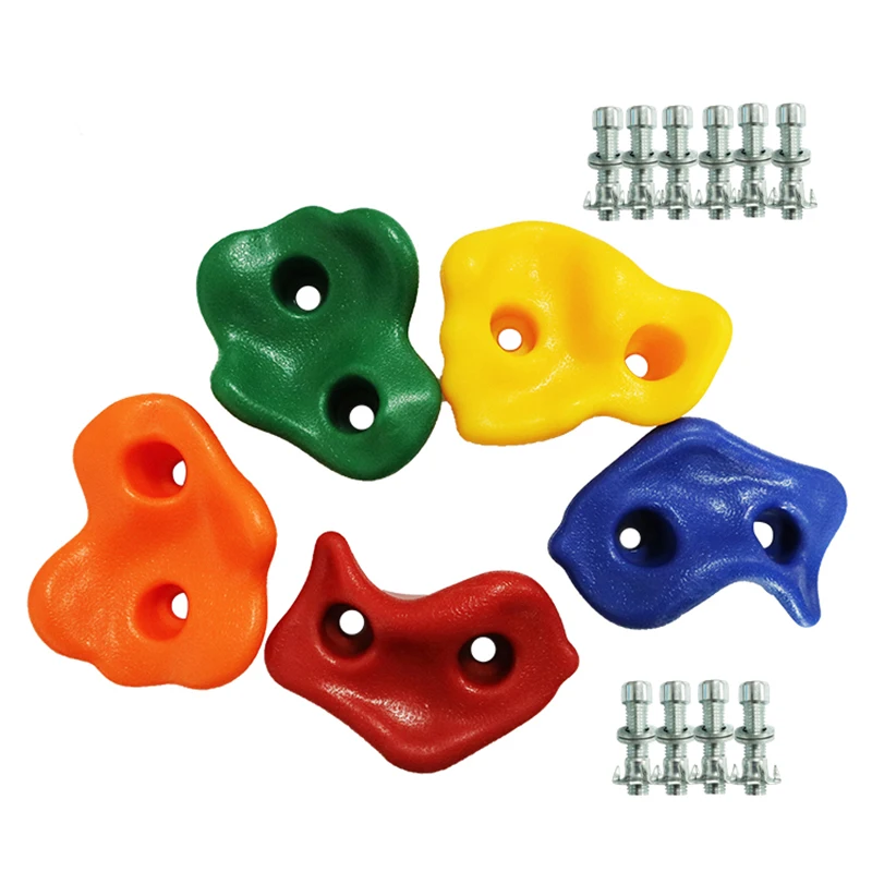 200 PCS Rock Climbing Holds Set with Mounting Screws and Hardware for DIY Kids Indoor and Outdoor Play Set Use
200 PCS Rock Climbing Holds Set with Mounting Screws and Hardware for DIY Kids Indoor and Outdoor Play Set Use