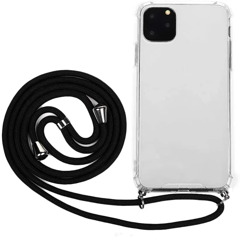 Fashion Transparent Silicone Phone Case For iPhone 11 12 Pro With Retract Polyester lanyard
Fashion Transparent Silicone Phone Case For iPhone 11 12 Pro With Retract Polyester lanyard