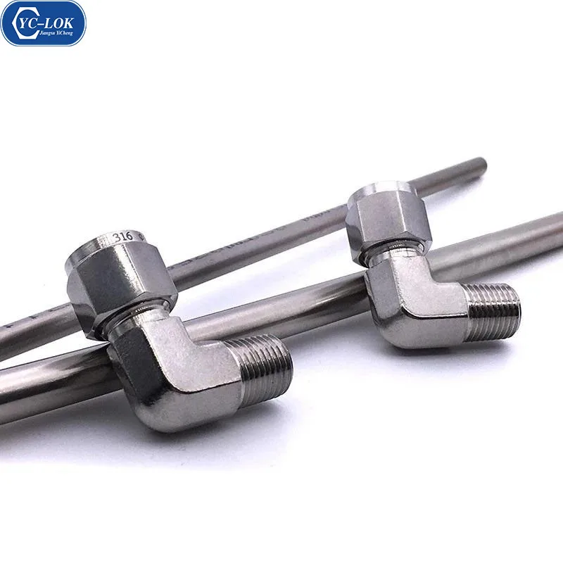 

Supplied by Russia high pressure coupling flexible tube fitting Stainless steel Male Elbows adapter for hydraulic