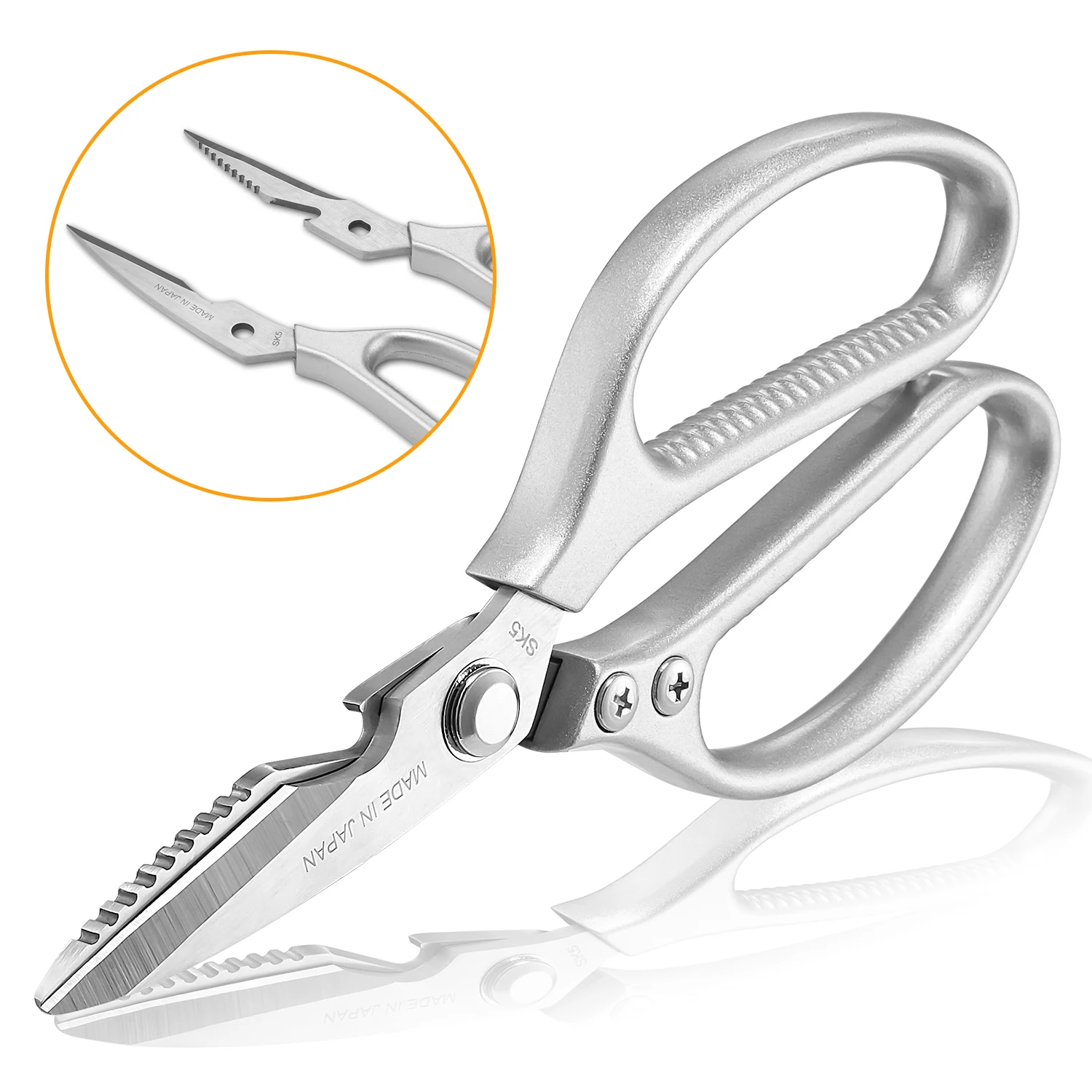 Multifunction stainless steel kitchen poultry shear heavy duty sharp kitchen scissors
Multifunction stainless steel kitchen poultry shear heavy duty sharp kitchen scissors