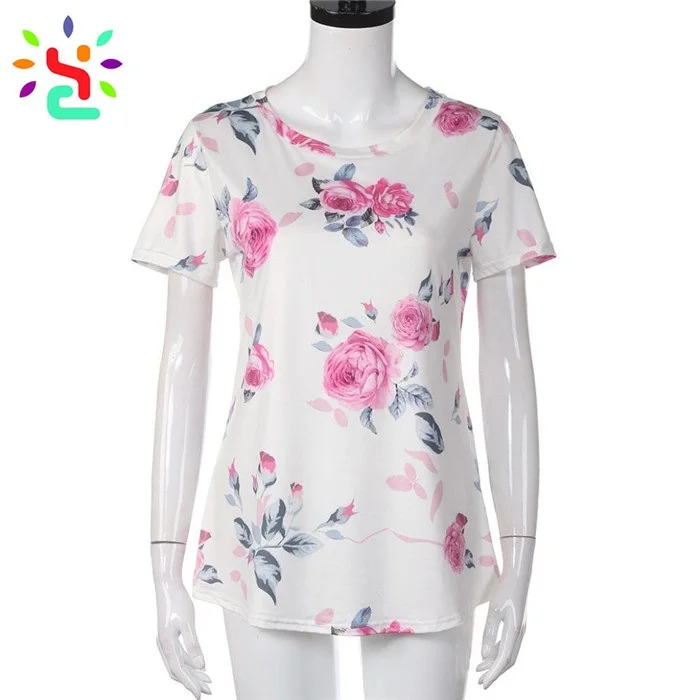 Best Sellers Tshirt Women Custom Crew Neck Floral Shirt Casual Premium Circular Hem Short Sleeve Tee
Best Sellers Tshirt Women Custom Crew Neck Floral Shirt Casual Premium Circular Hem Short Sleeve Tee