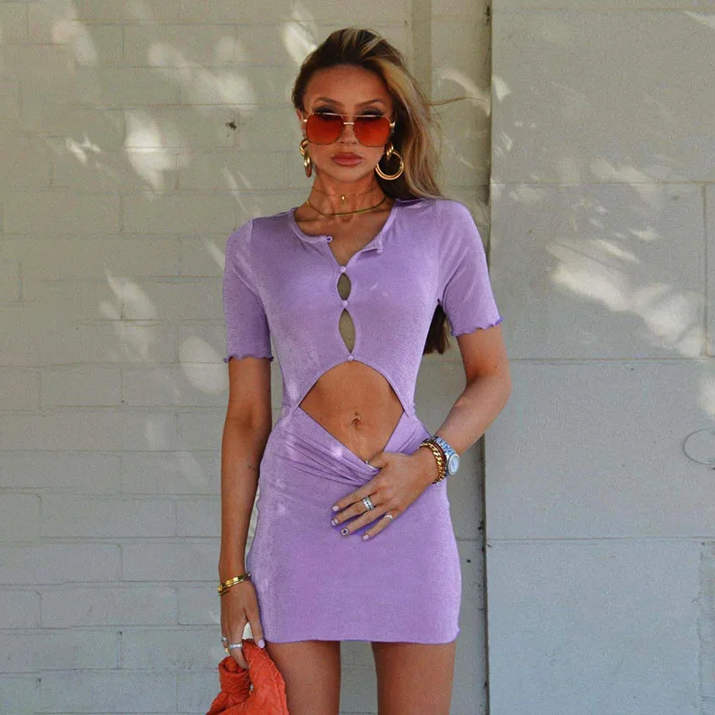 Summer 2021 Ruched Short Sleeve Women Dresses Purple Hollow Out Elegant Casual Ladies Dresses, As picture shown or customized following customer design
Summer 2021 Ruched Short Sleeve Women Dresses Purple Hollow Out Elegant Casual Ladies Dresses, As picture shown or customized following customer design