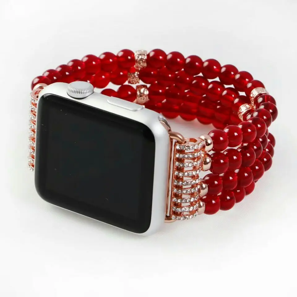 Fashion Agate Pearl Bracelet Stainless Steel Metal Watch Band For Apple Watch 38mm 42mm Series 1 2 3 4 5, Multi-color optional or customized 
Fashion Agate Pearl Bracelet Stainless Steel Metal Watch Band For Apple Watch 38mm 42mm Series 1 2 3 4 5, Multi-color optional or customized