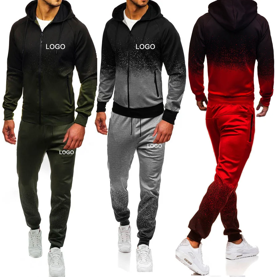 2021 spring fall plain slim fit men custom gradient print cotton tracksuit track suits for men, Red,gray,green
2021 spring fall plain slim fit men custom gradient print cotton tracksuit track suits for men, Red,gray,green