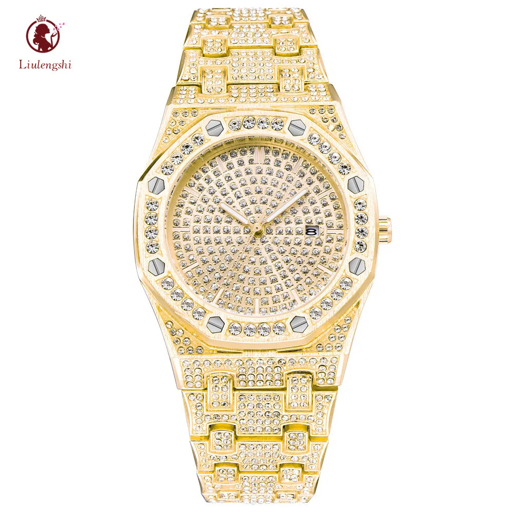 Top Brand Luxury Bling Quartz Square Men Watch Relojes Hip Hop Gold Full Diamond Iced Out Quartz Watch
Top Brand Luxury Bling Quartz Square Men Watch Relojes Hip Hop Gold Full Diamond Iced Out Quartz Watch