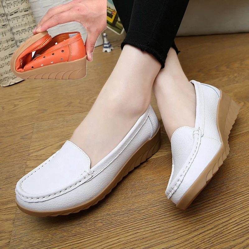 women shoes large size leather flats mom non-slip work comfortable loafers
women shoes large size leather flats mom non-slip work comfortable loafers