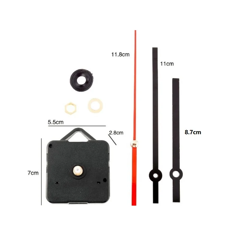 Quartz Clock Diy Accessories Acrylic Watch Movement Wall Clock Accessories With Pointer (Black And Luminous), Customized color
Quartz Clock Diy Accessories Acrylic Watch Movement Wall Clock Accessories With Pointer (Black And Luminous), Customized color