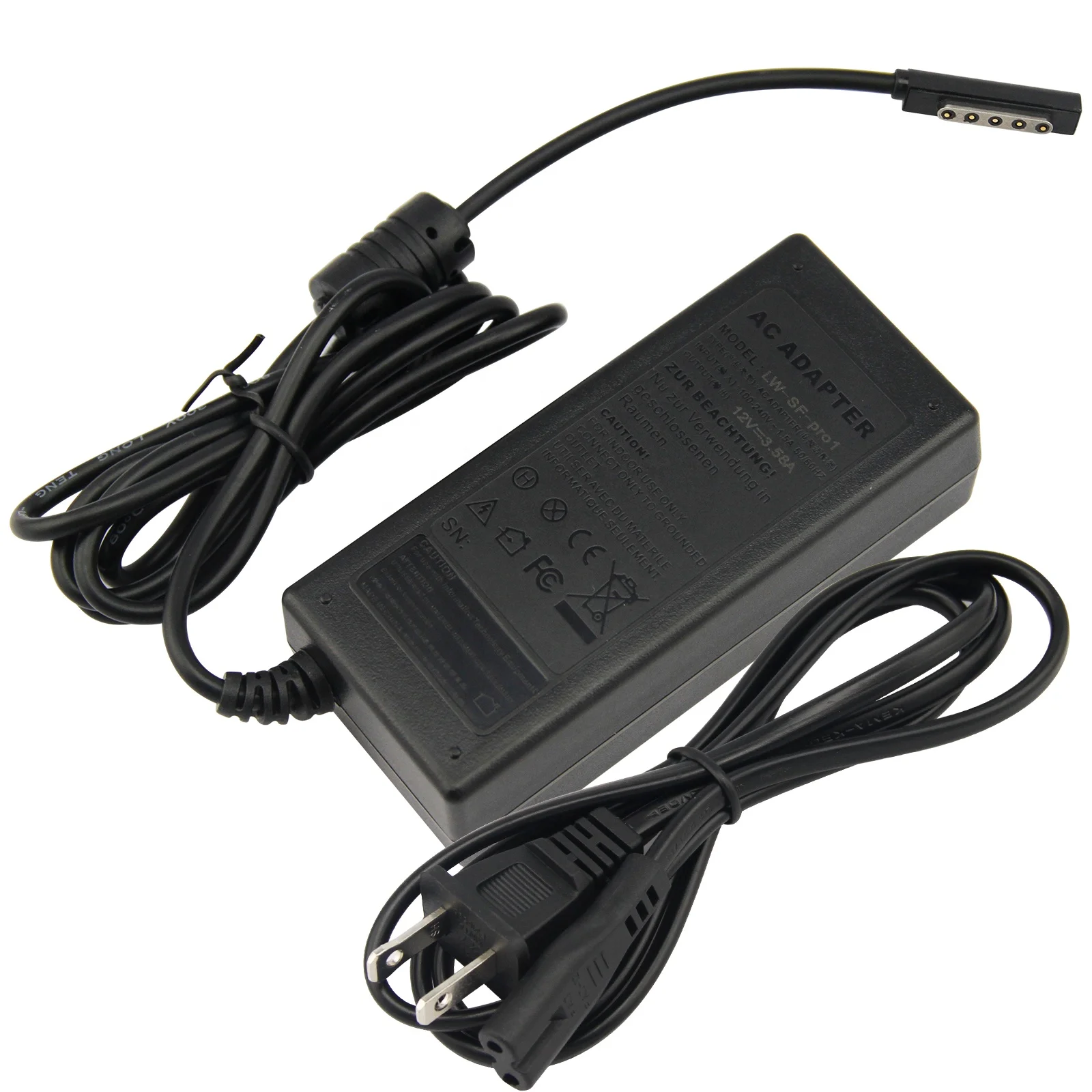 Original portable laptop Notebook Charging Adapter charger Power Supply 12V 3.58A with 5 pin for Microsoft Surface Pro RT 2, Black
Original portable laptop Notebook Charging Adapter charger Power Supply 12V 3.58A with 5 pin for Microsoft Surface Pro RT 2, Black