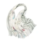 Luxury Ladies New Warm silk scarf Organic cashmere thin scarf
