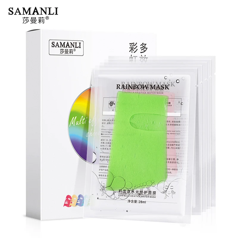 Grape Seed + Saffron + Centella Asiatica + Astaxanthin + Coral Algae 5 Color Rainbow Facial Skin Brightening Mask, Colorful
Grape Seed + Saffron + Centella Asiatica + Astaxanthin + Coral Algae 5 Color Rainbow Facial Skin Brightening Mask, Colorful