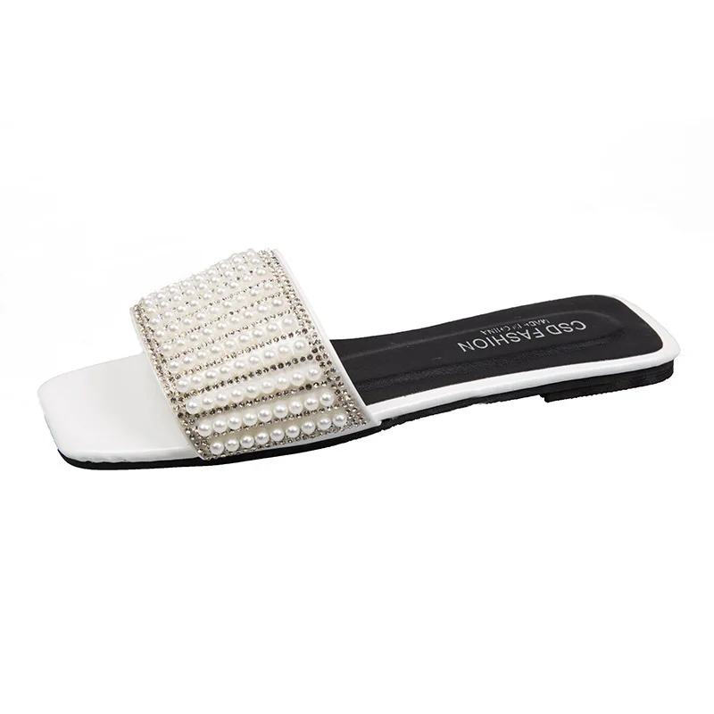 Chanclas De Mujer Popular Style Flats Slides And Rhinestone Diamond Shoes Summer Women Slippers, 2colors
Chanclas De Mujer Popular Style Flats Slides And Rhinestone Diamond Shoes Summer Women Slippers, 2colors