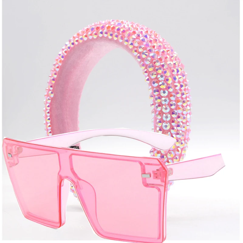 Headband and Shades Square Oversized Glasses Fashion Custom Sunglasses with Head Bands
Headband and Shades Square Oversized Glasses Fashion Custom Sunglasses with Head Bands