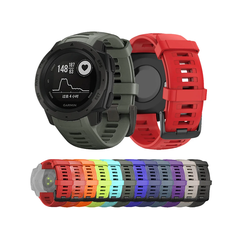 Band New 22MM Silicone Replacement Watch Strap Sport Wristband Belt For Garmin Instinct
Band New 22MM Silicone Replacement Watch Strap Sport Wristband Belt For Garmin Instinct