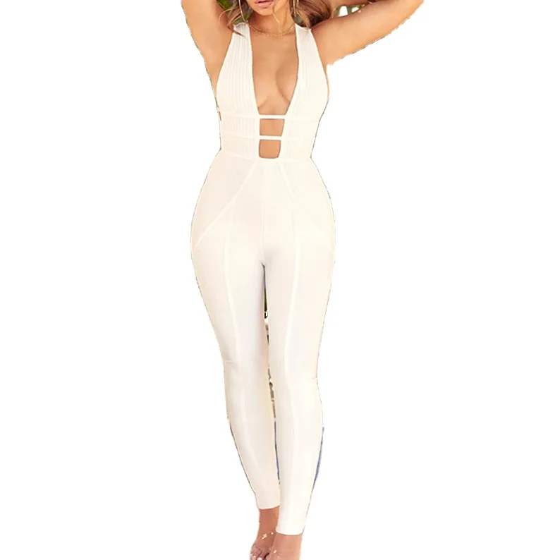 Sexy Hollow Out Bodycon Jumpsuit Women Sleeveless Backless Skinny Rompers Womens Jumpsuit Summer Party Playsuit
Sexy Hollow Out Bodycon Jumpsuit Women Sleeveless Backless Skinny Rompers Womens Jumpsuit Summer Party Playsuit