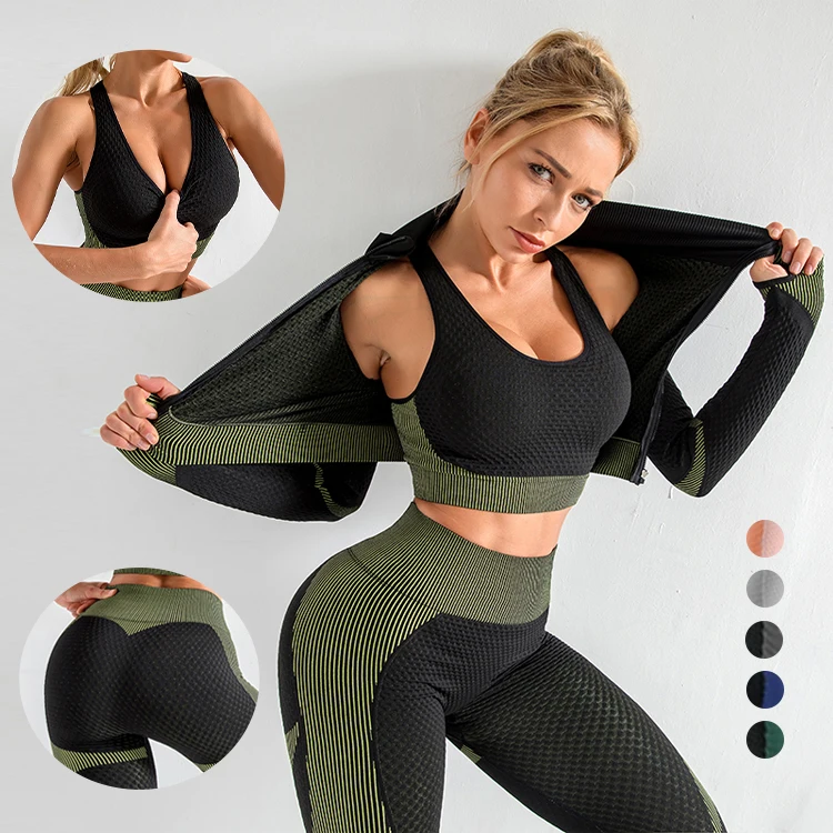 Leggings Clothing Yoga Sportswear Workout Wear Women Crop Top Active Seamless Pant Sport Bra Tight Gym Fitness Set
Leggings Clothing Yoga Sportswear Workout Wear Women Crop Top Active Seamless Pant Sport Bra Tight Gym Fitness Set