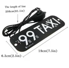 99 Taxi Uber Grab light Led Car Windscreen Cab indicator Lamp taxi roof signs USB Windshield Taxi Light