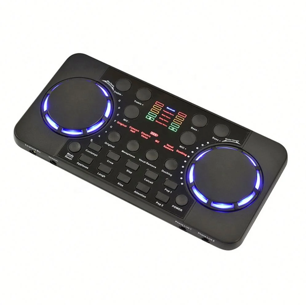 professio Sound Card 10 Sound Adjustable Effects BT 4.0 Audio Interface Mixer for Phone PC Music Studio sound card, Black
professio Sound Card 10 Sound Adjustable Effects BT 4.0 Audio Interface Mixer for Phone PC Music Studio sound card, Black