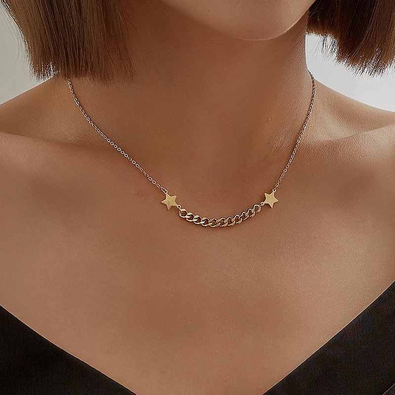 Trendy 2021Women Accessories Station Necklace 18k Gold Jewelry Stainless Steel Necklace
Trendy 2021Women Accessories Station Necklace 18k Gold Jewelry Stainless Steel Necklace