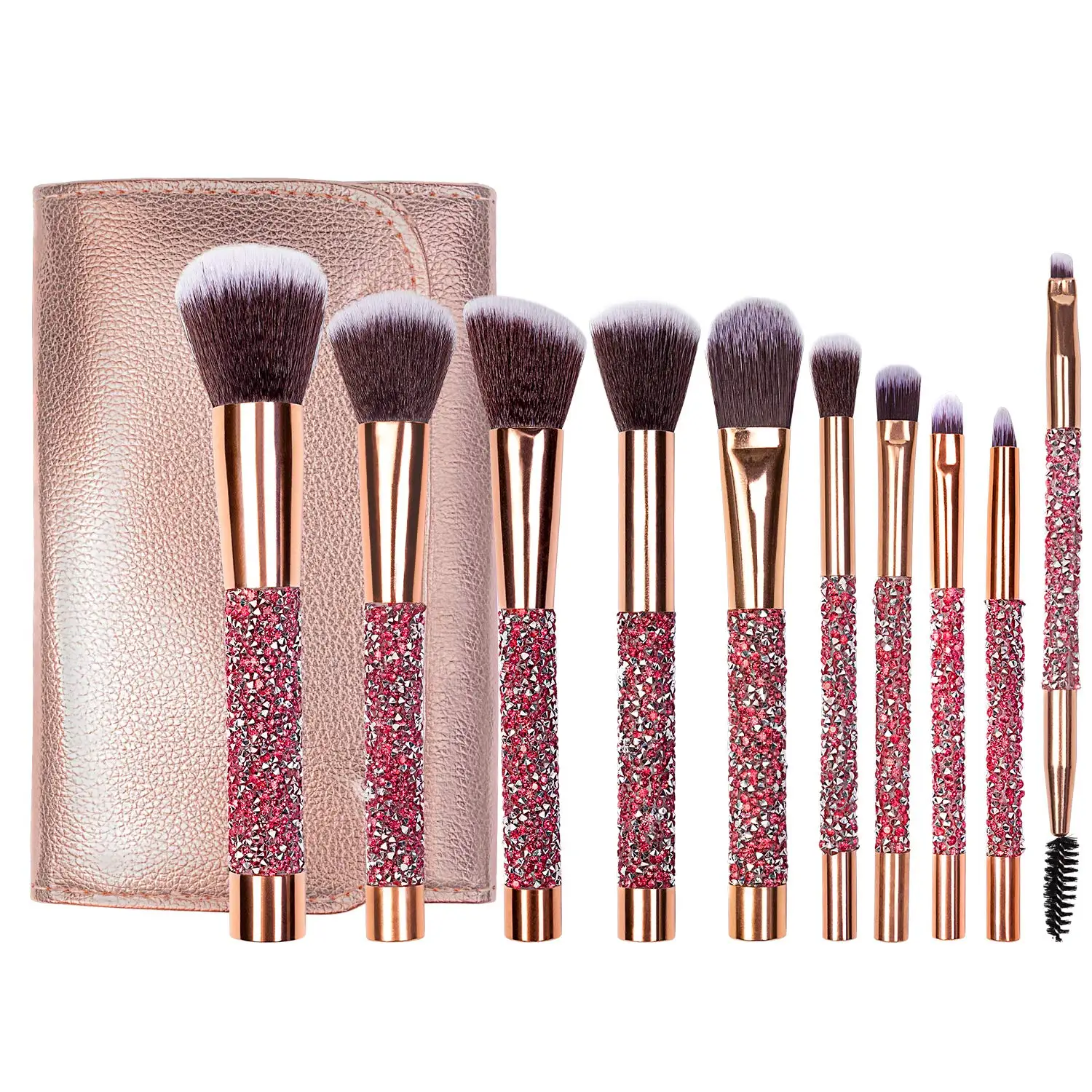 2021 Hot Selling New 10 Diamond-studded Custom Makeup Brush Set Professional Beauty Makeup Tools, Red
2021 Hot Selling New 10 Diamond-studded Custom Makeup Brush Set Professional Beauty Makeup Tools, Red